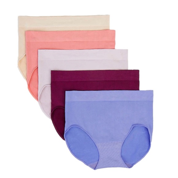 5 PACK Seamless Brief Panties - Picture 2 of 5